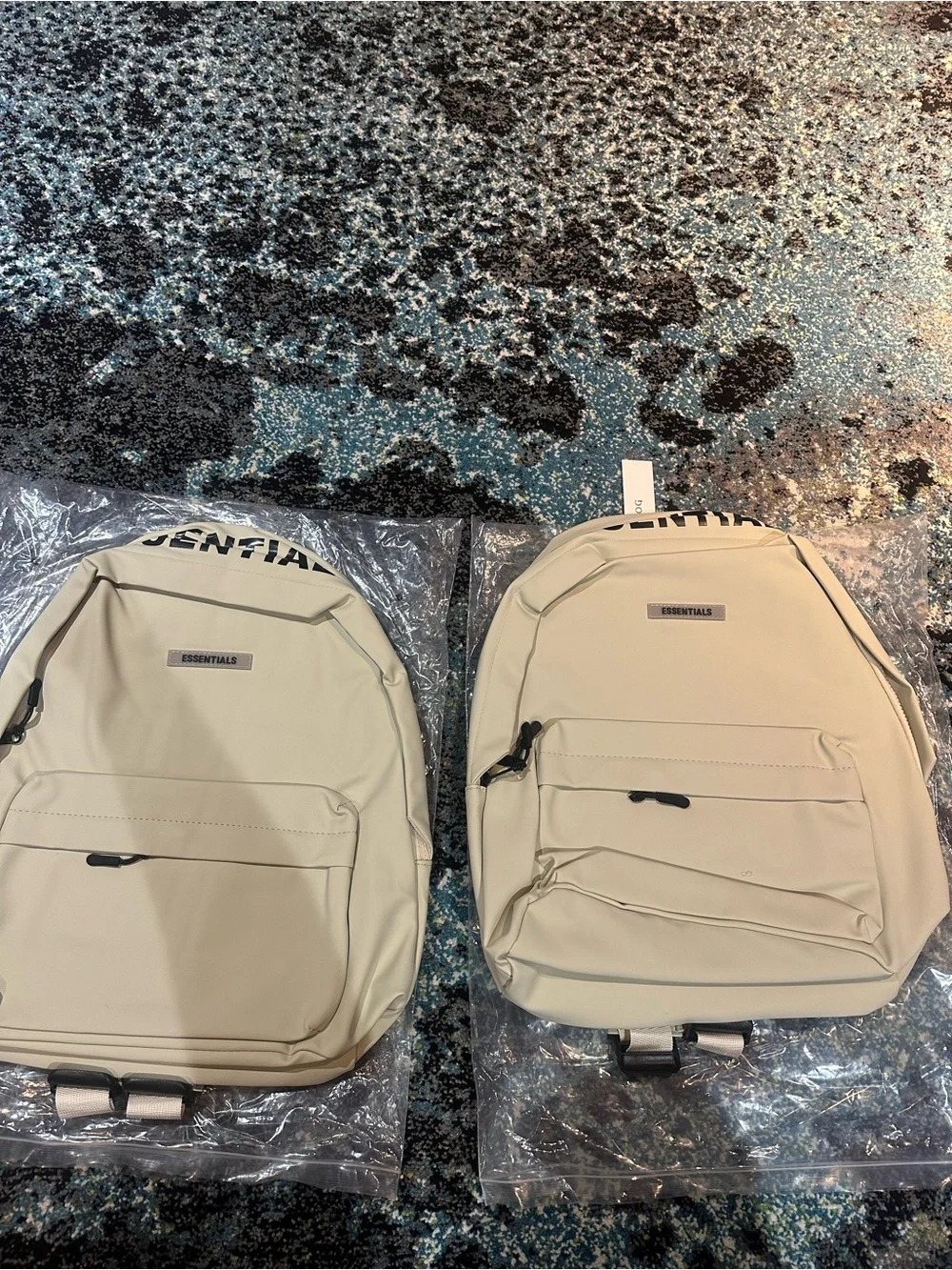 Essentials Cream Backpack — Minimal Everyday Pack - Picture 1 of 3